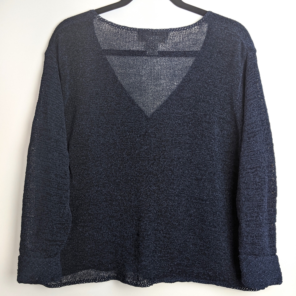Norton McNaughton Navy Blue Knit Cardigan XL